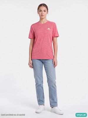 Second life - sports adidas t-shirt in coral size m sports t-shirt