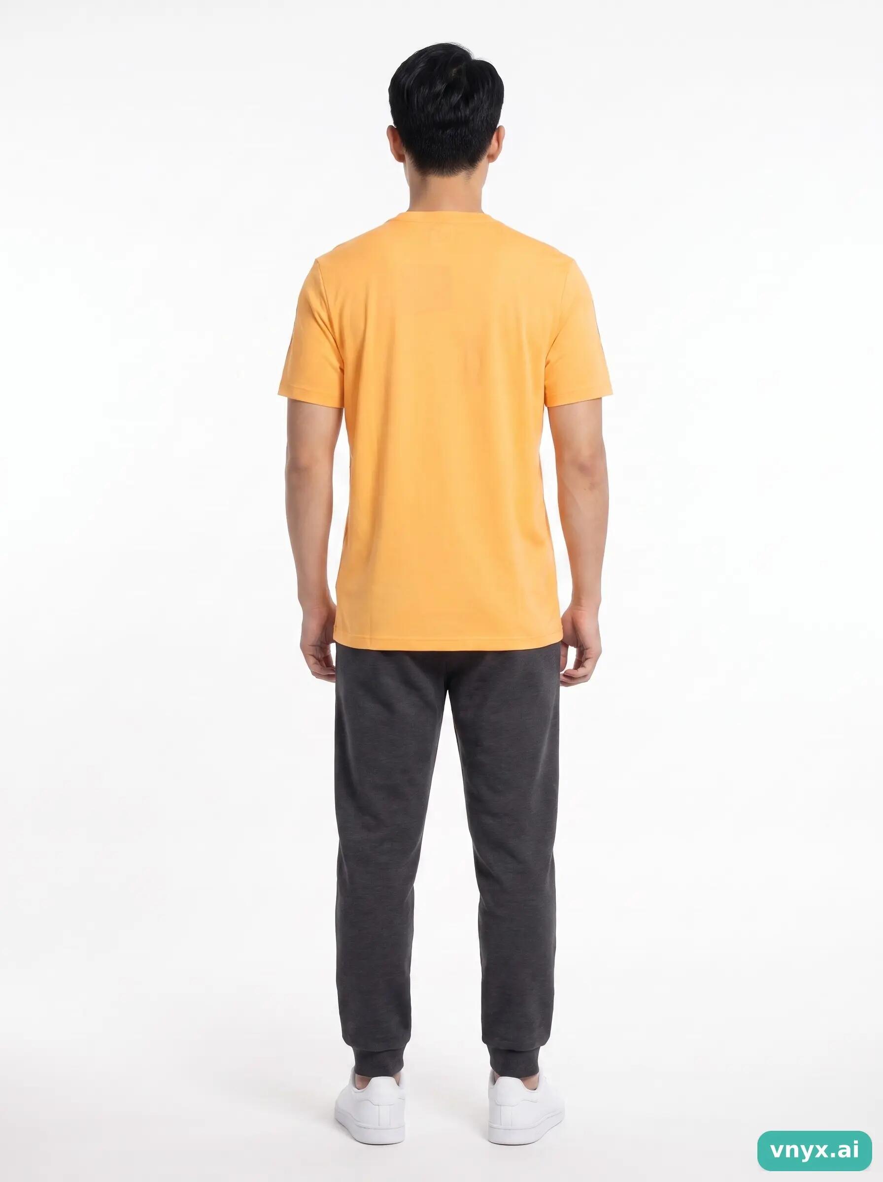 Second Life - Vintage Adidas Bright Orange Sports T-Shirt Men L 4/5