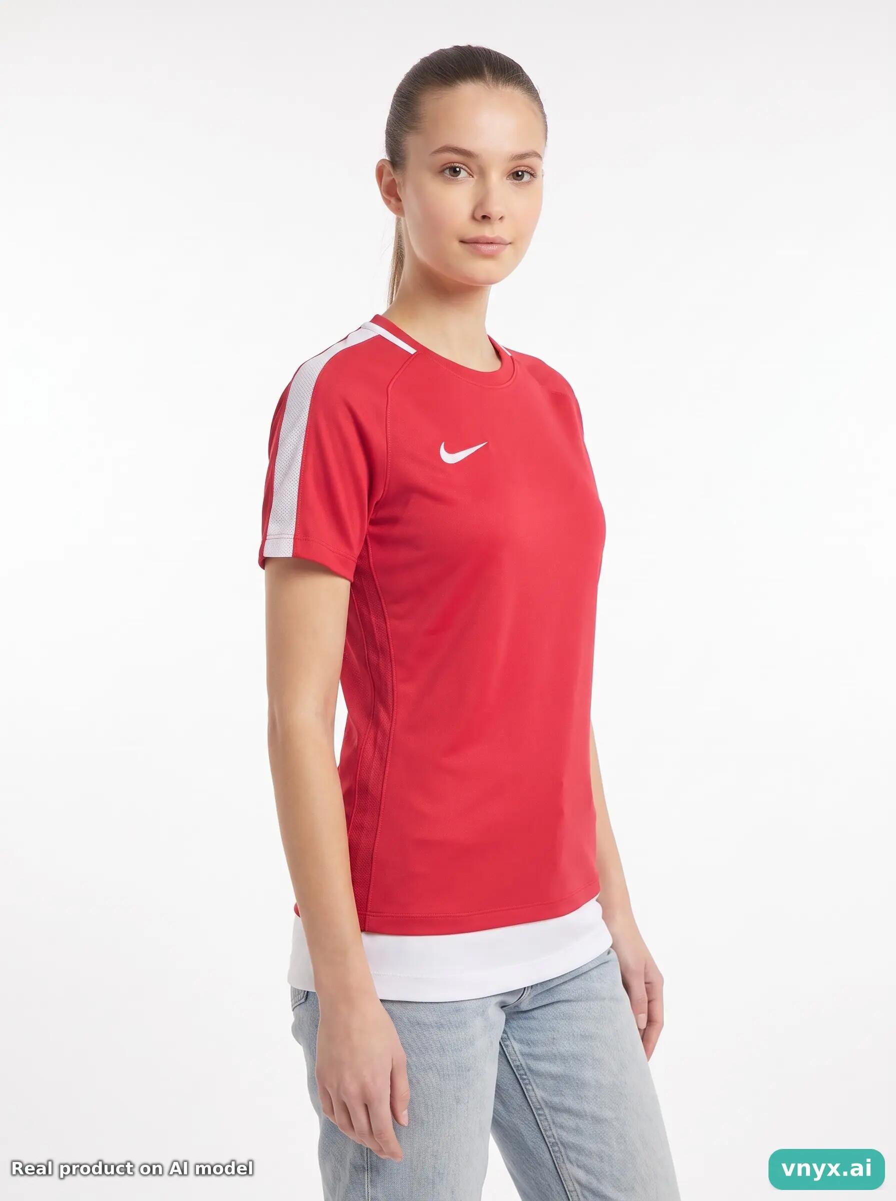 Second Life - Nike Sports T-Shirt in Red size S 1/5