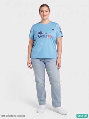 Second life - sports adidas t-shirt in turquoise size l sports t-shirt
