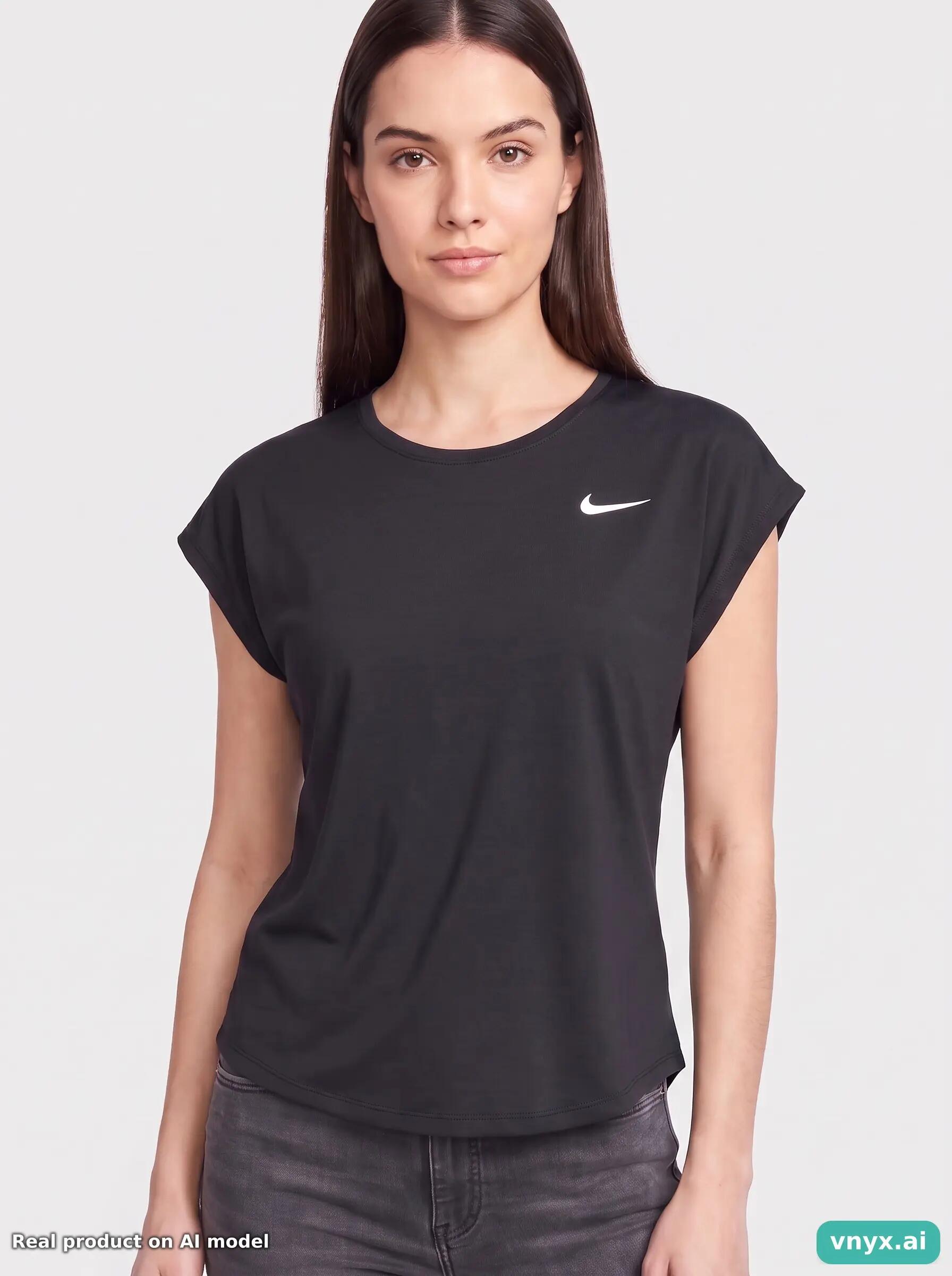 Second Life - Vintage Nike Dark Blue Sports T-Shirt Women S 5/5