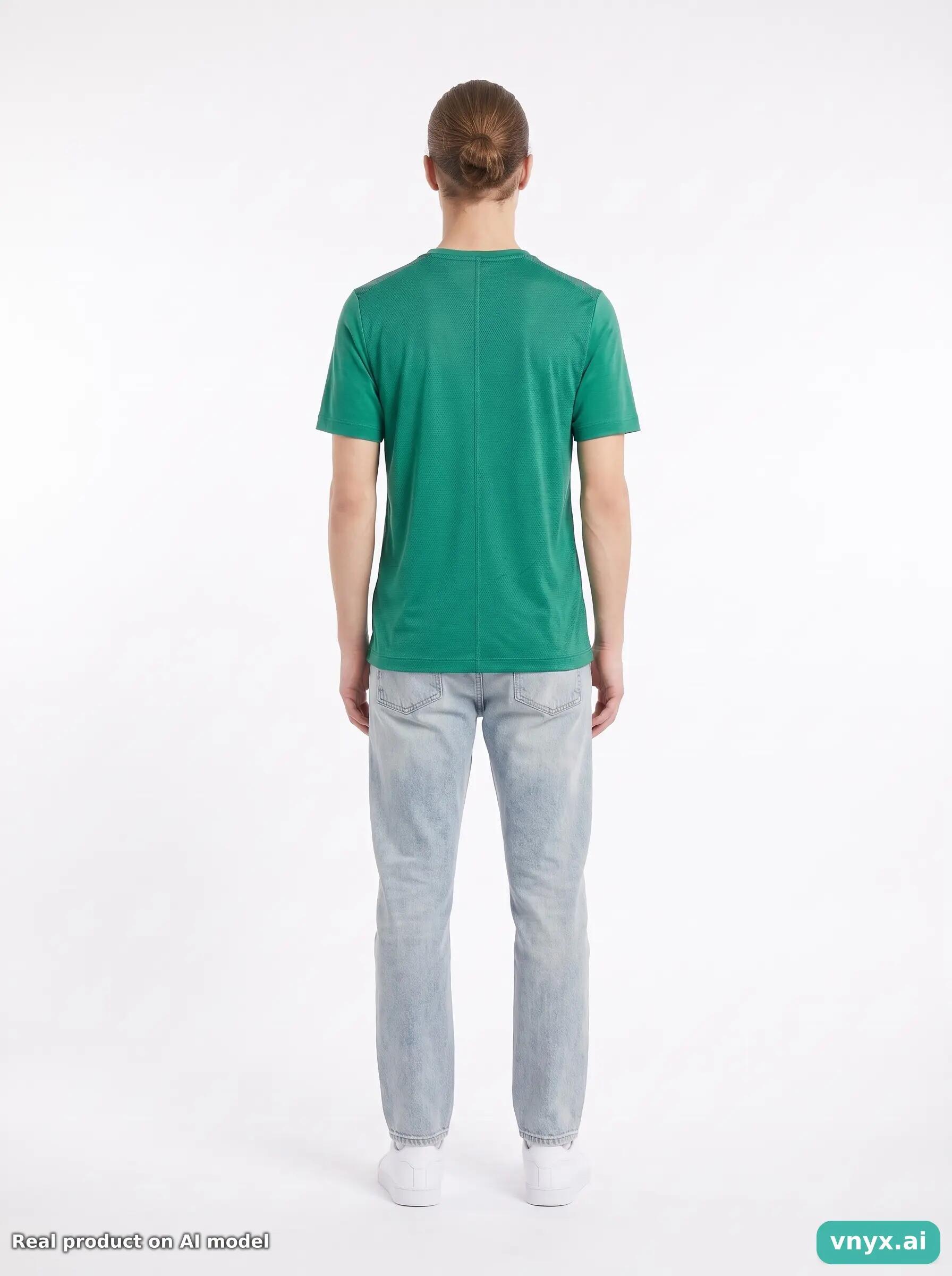 Second Life - Vintage Reebok Green Sports T-shirt Men S 4/5