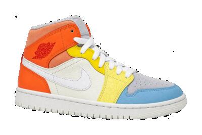 Heren - sneaker - lowtop - vintage - air jordan 1 low - meerkleurig