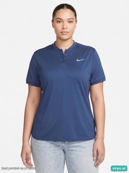 Second Life - Athletic Nike Polo Shirt in Dark blue Blue size L
