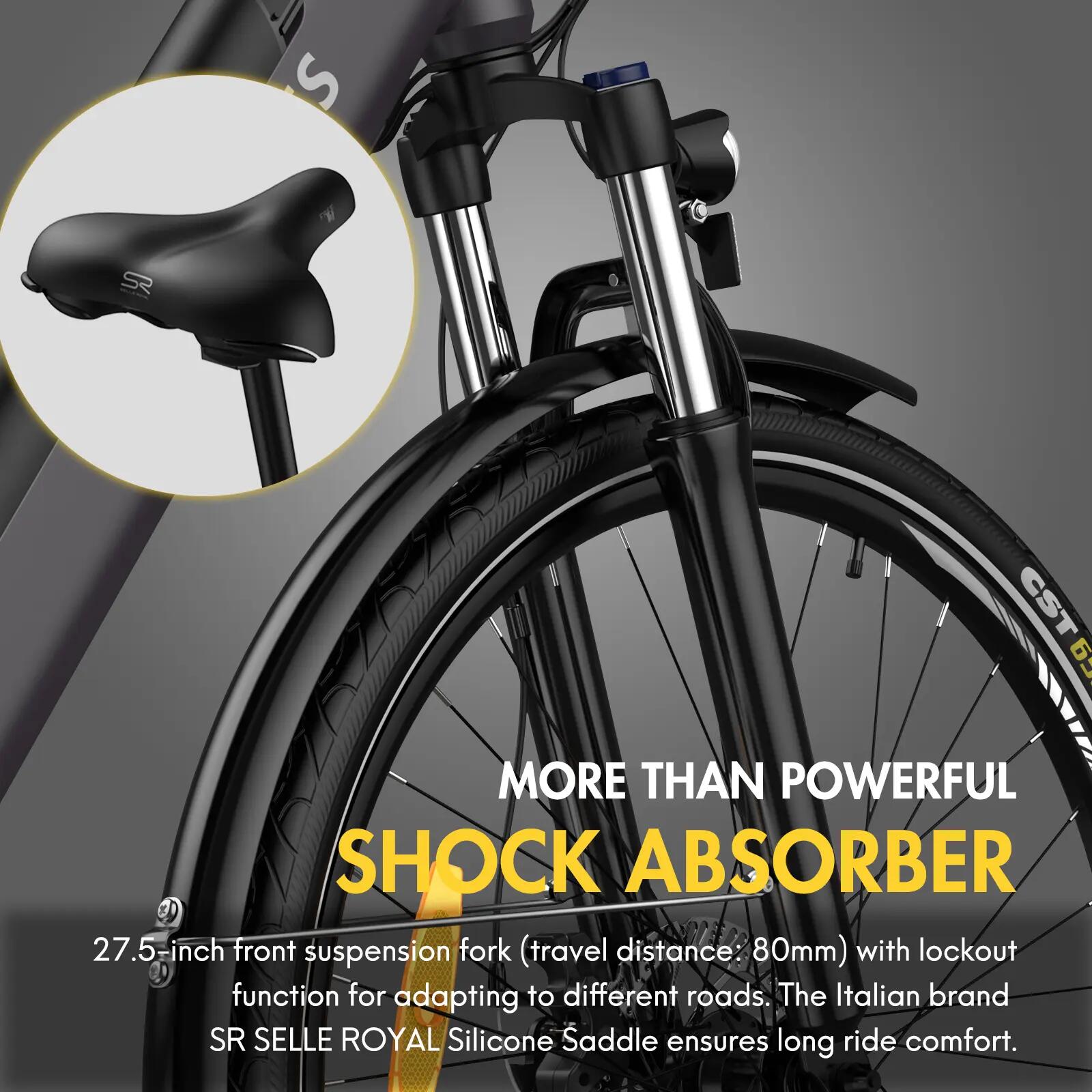 Mestský e-bicykel pre dospelých FAFREES F28 Pro 250W mechanické kotúčové brzdy 14/15