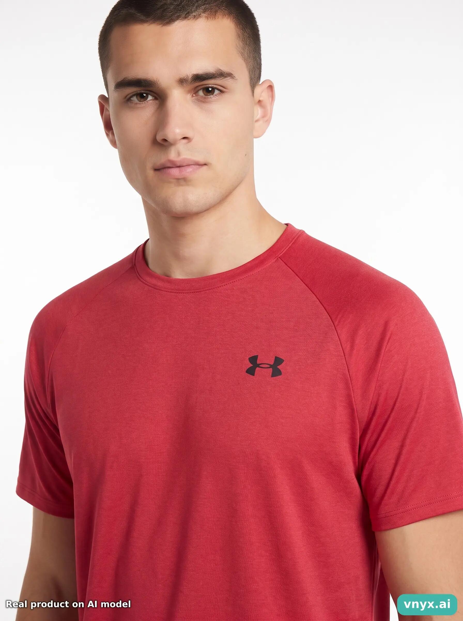 Second Life - Vintage Under Armour Red Sports T-shirt Men 5/5