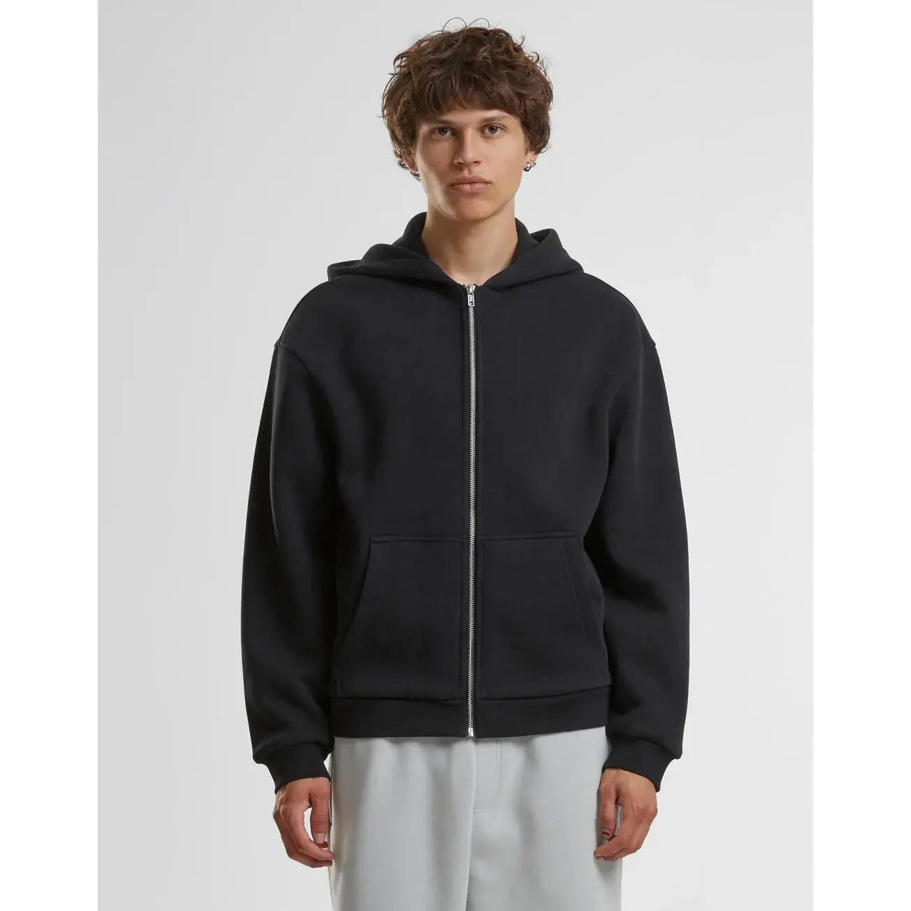 Sweatshirt à capuche duveteux zippé Build Your Brand 3/5