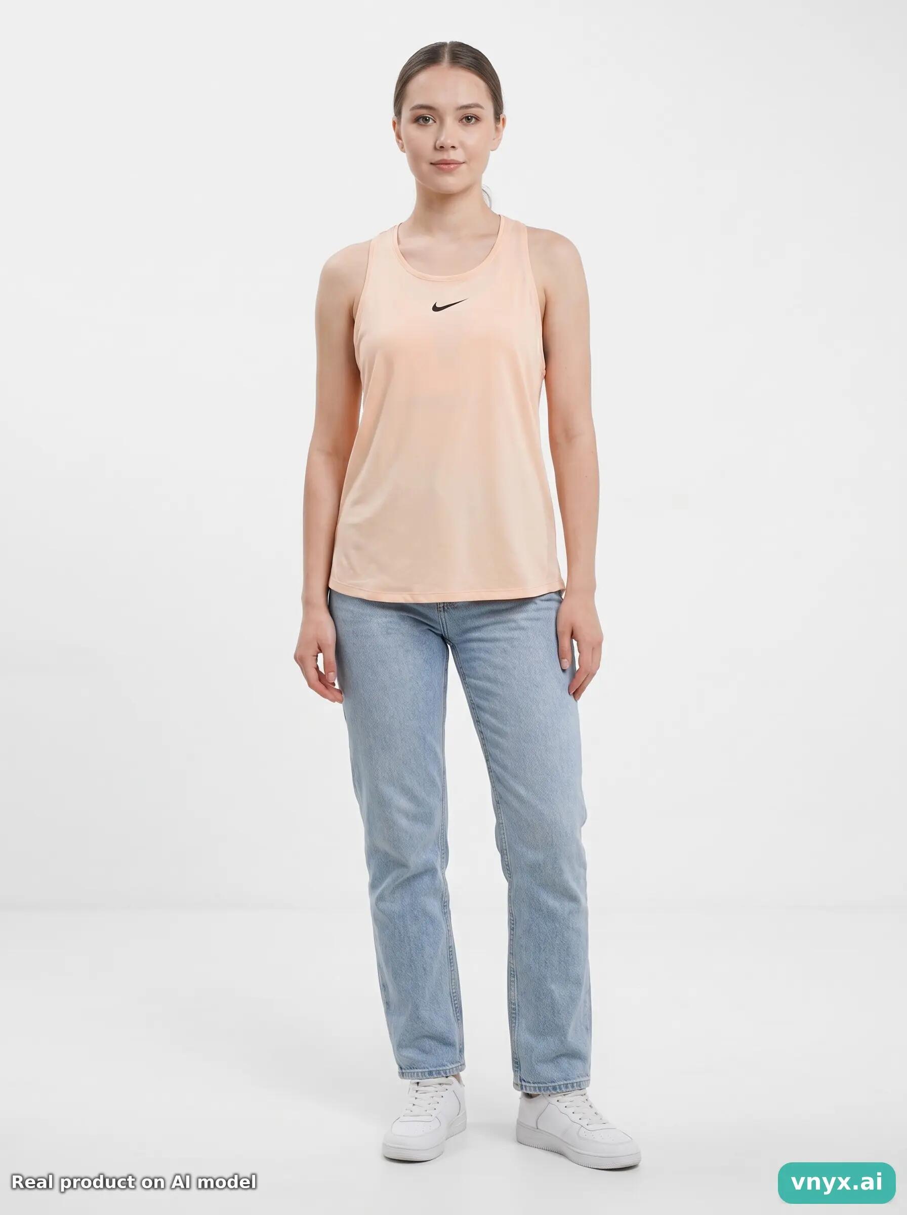Second Life - Vintage Nike Peach Top Women M 3/5