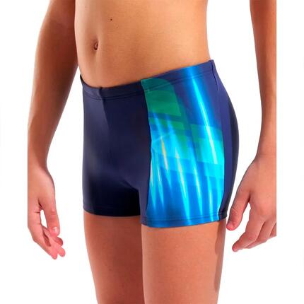 Short de bain - natation - enfant - marine/turquoise
