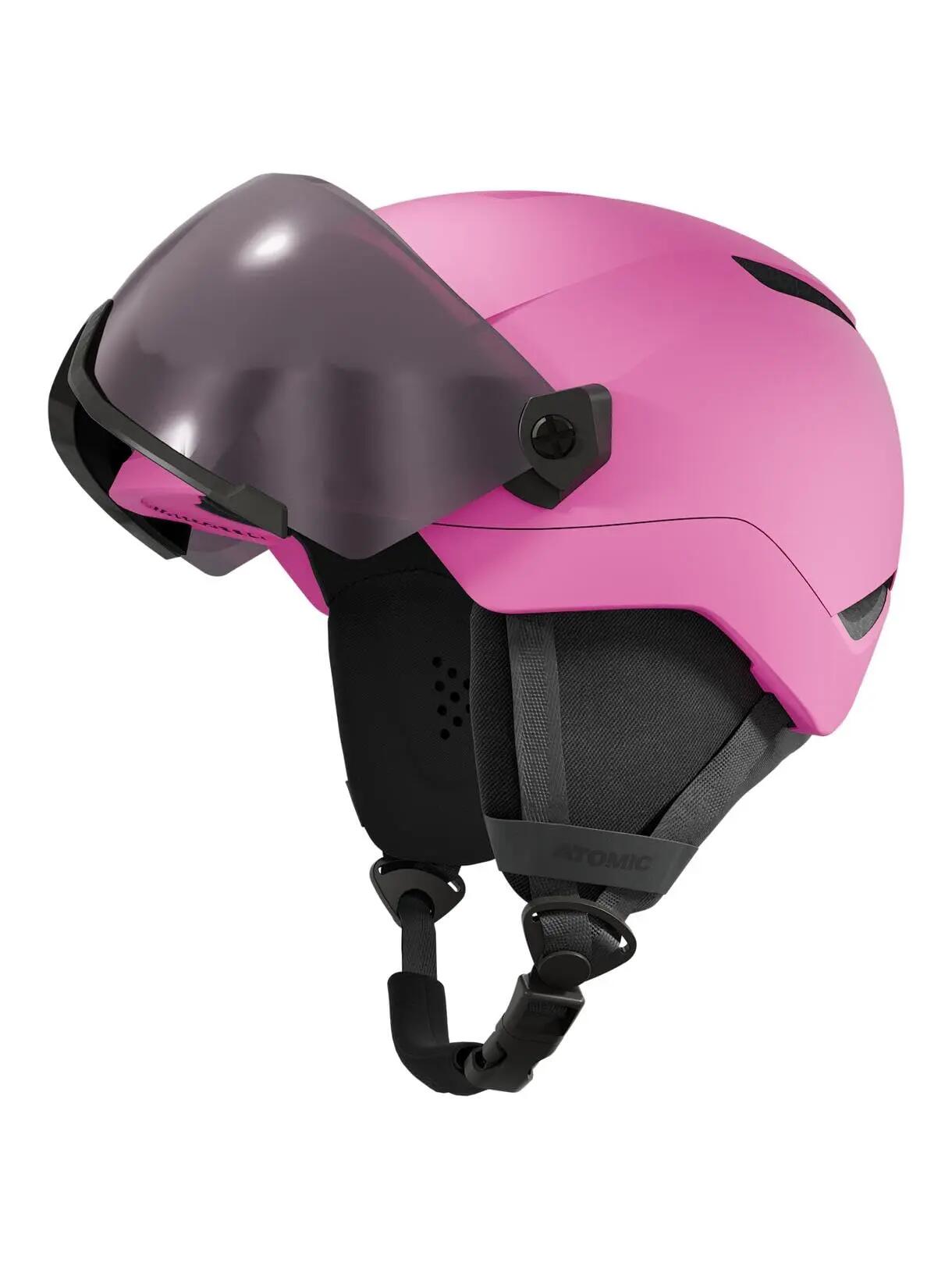 Skihelm - Skiën - Kinderen - Revent Visor Jr - Vizier - Roze 3/4