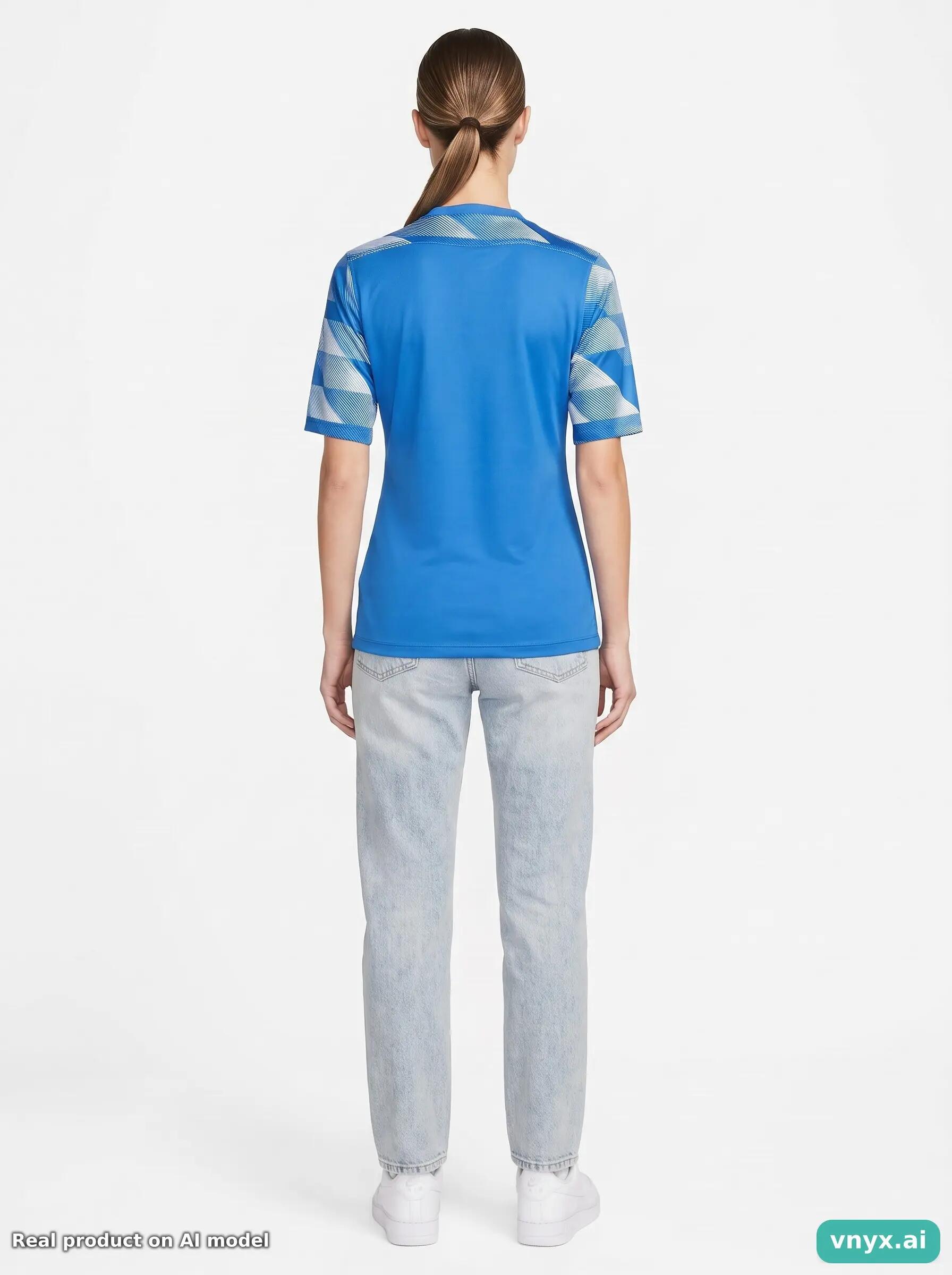 Second Life - Athletic Nike Sports T-Shirt in Blue size M 4/5