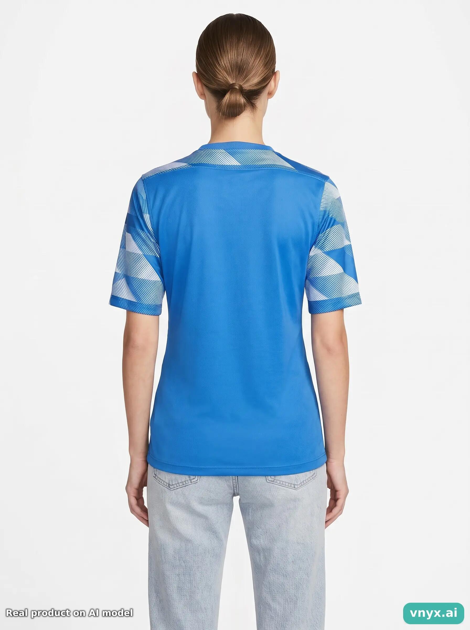 Second Life - Athletic Nike Sports T-Shirt in Blue size M 2/5