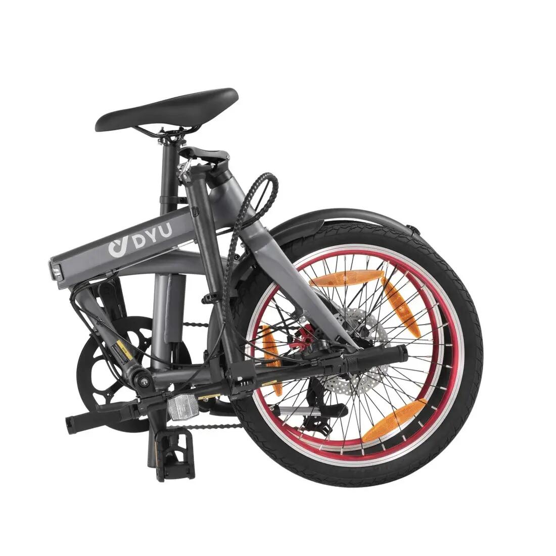 Skladací elektrický bicykel DYU SP1 20 palcov s powerbank batériou 2/6
