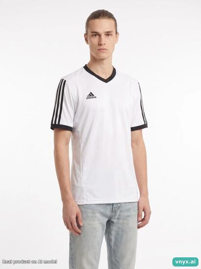 Second Life - Vintage Adidas White Sports T-shirt Men S