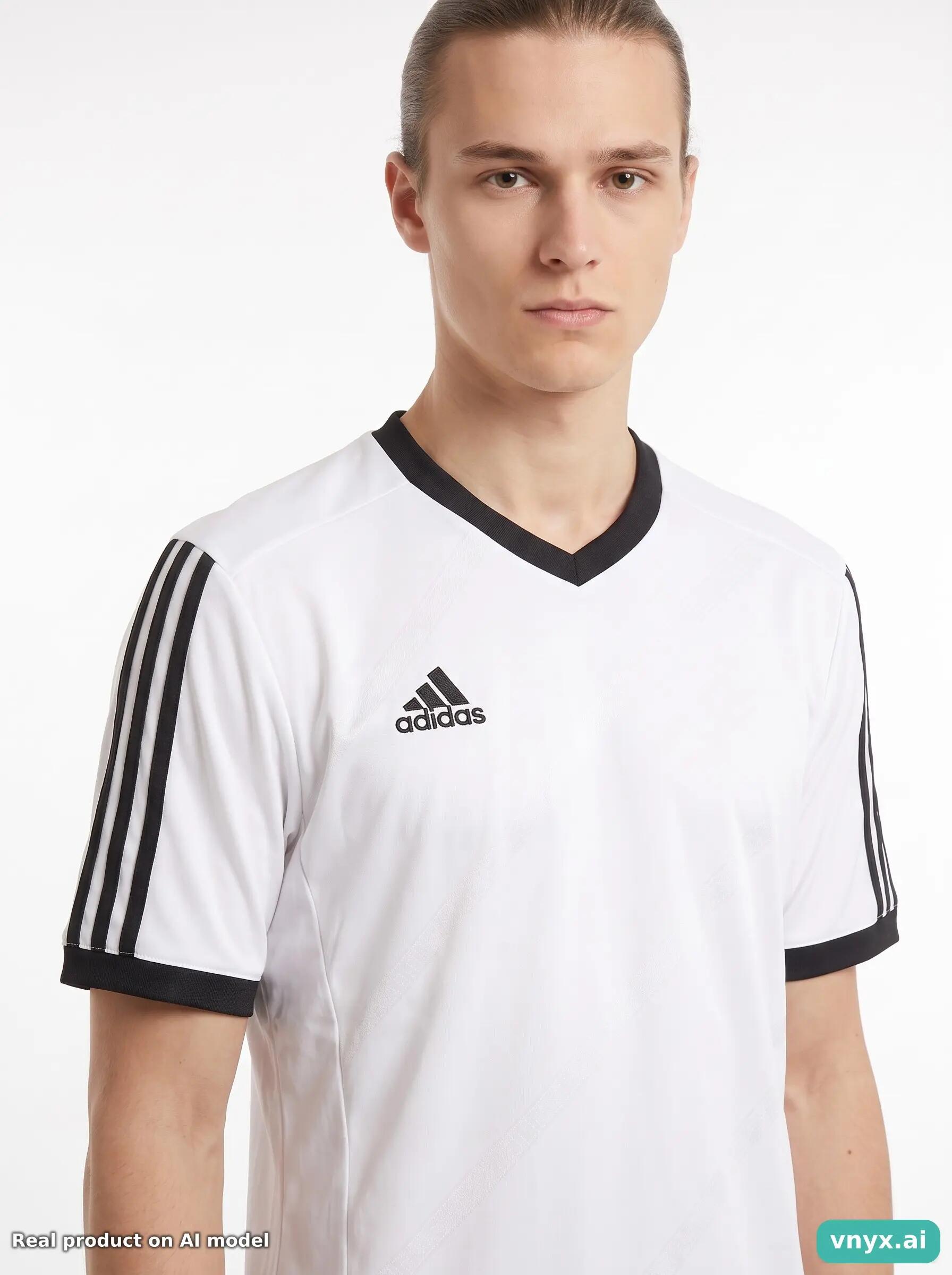 Second Life - Vintage Adidas White Sports T-shirt Men S 5/5
