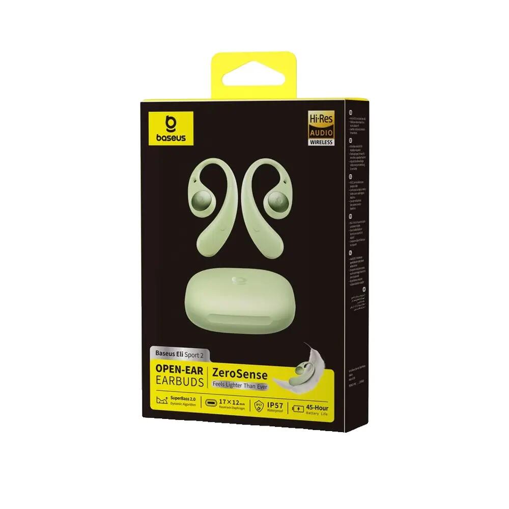 Auriculares inalámbricos abiertos Baseus Eli Sport 2 Verde 2/6
