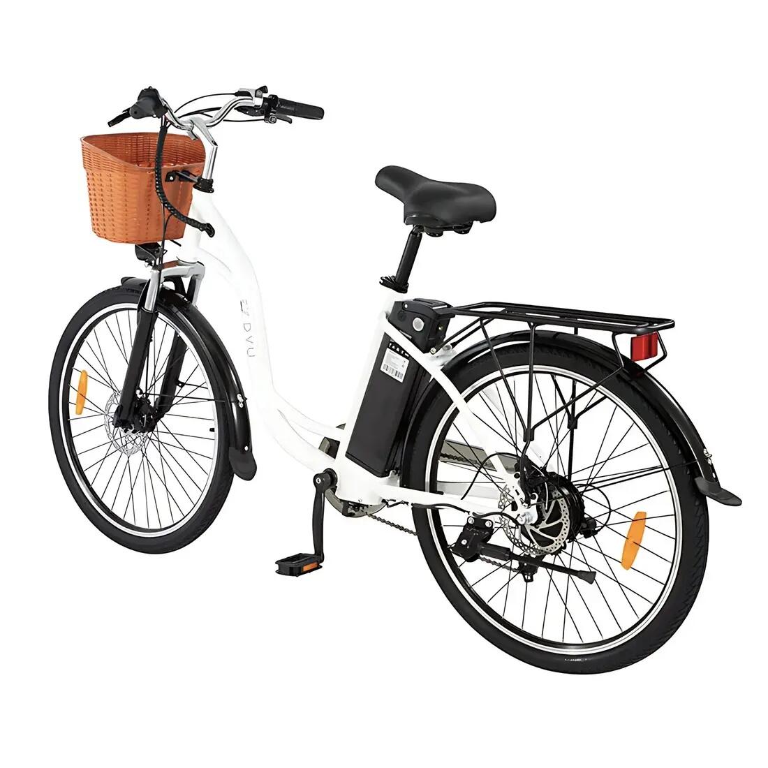 Mestský elektrický bicykel DYU C6 26", odnímateľná batéria 36 V 12,5 Ah 3/6