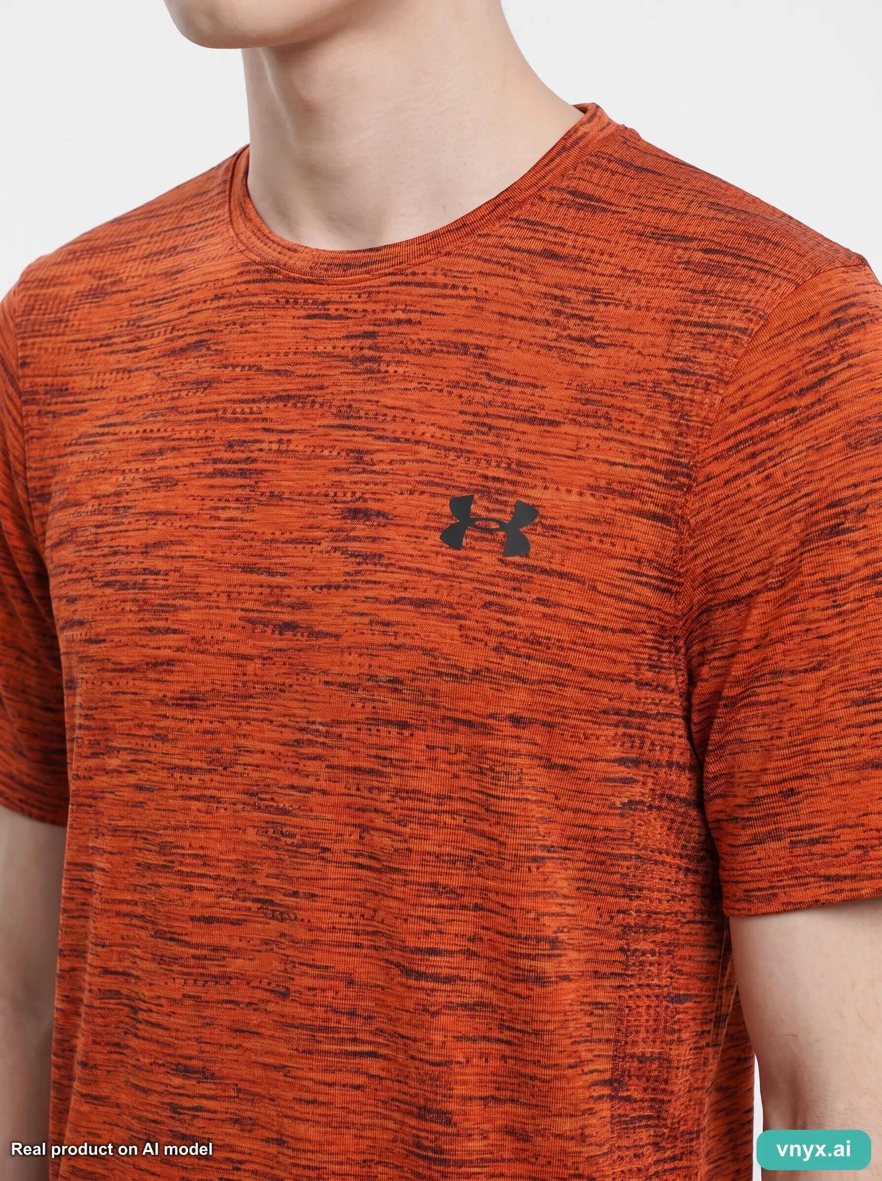 Second Life - Vintage Under Armour Orange T-Shirt Men S 5/5