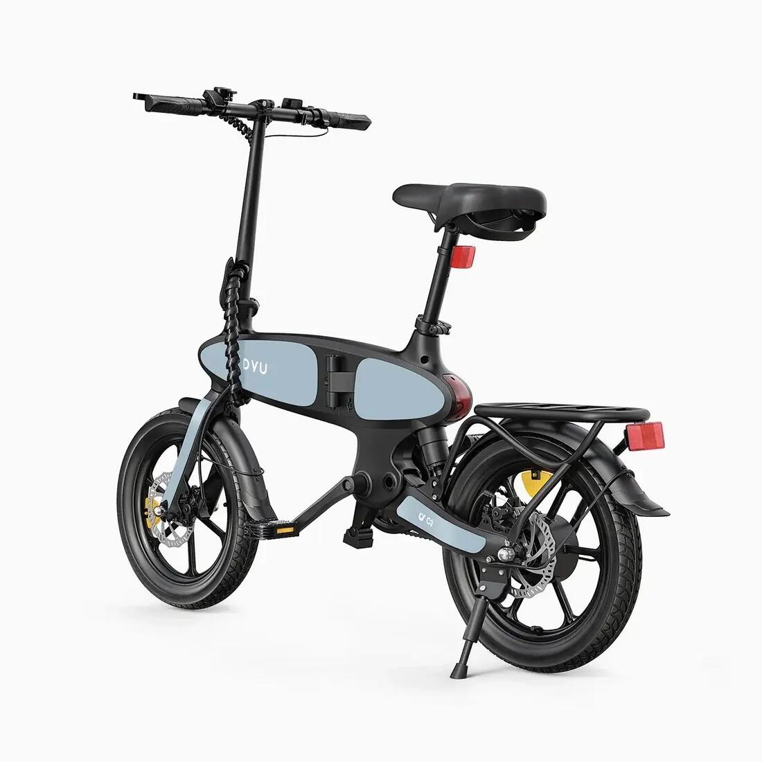 Skladací elektrický bicykel DYU C2 s batériou 48 V 7,5 Ah 6/6