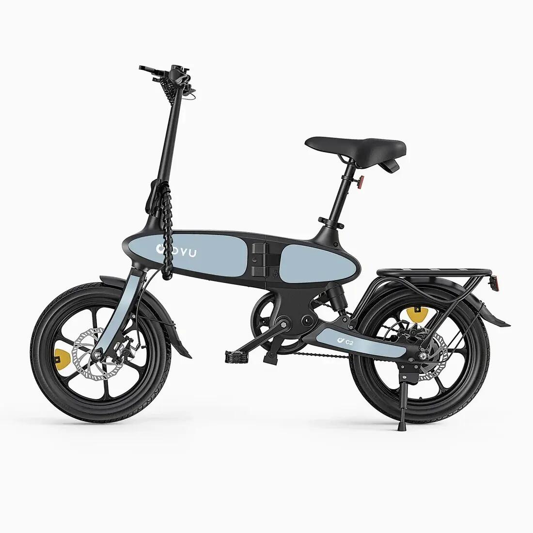 Skladací elektrický bicykel DYU C2 s batériou 48 V 7,5 Ah 2/6