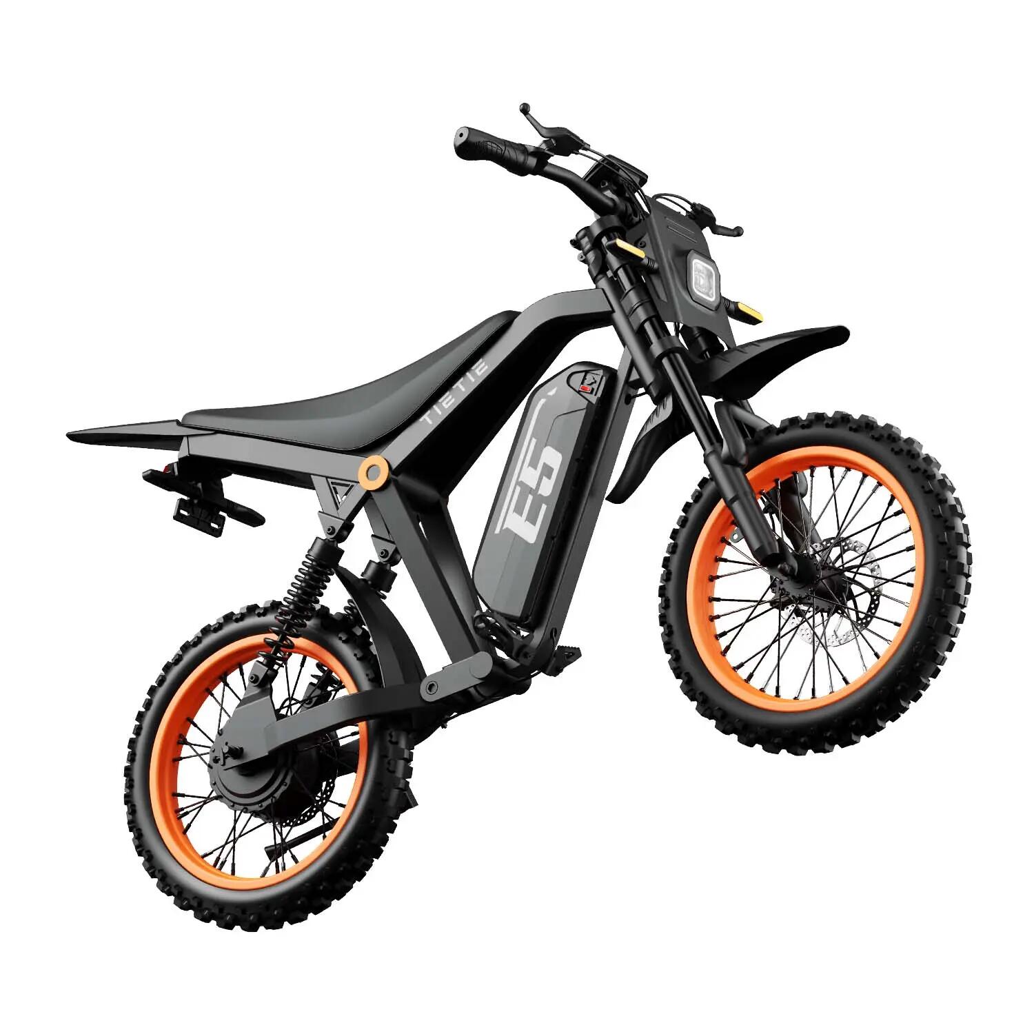 URLIFE E5 elektrická terénní motorka pro teenagery s baterií 48V 20AH 5/7