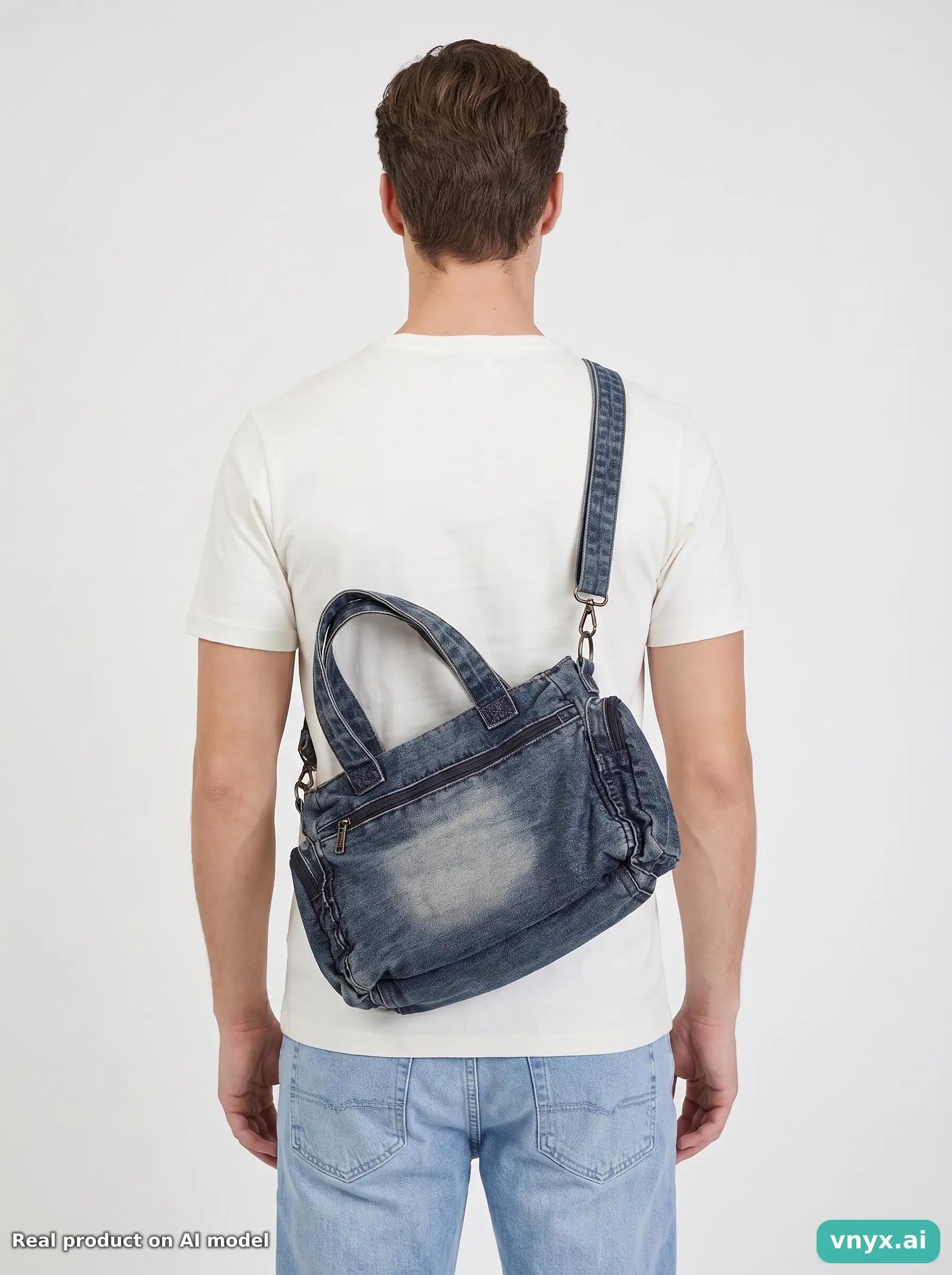 Second Life - Vintage Diesel Navy Bag Men One Size 3/3