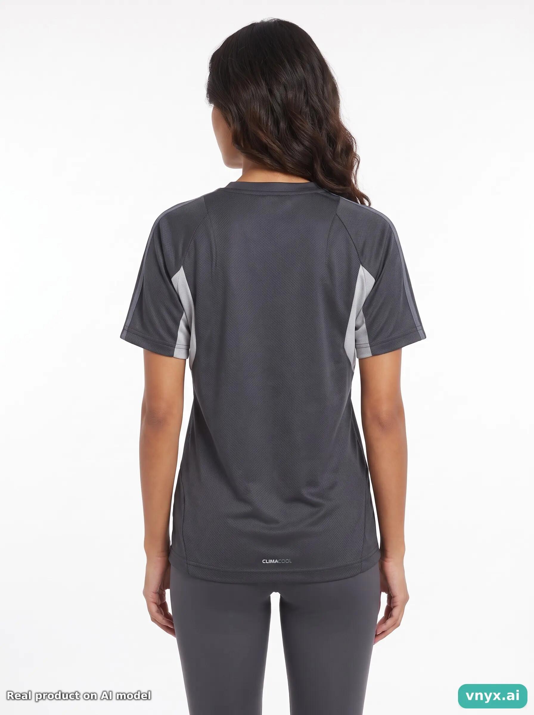 Second Life - Athletic Adidas Sports T-shirt in Black size M 2/5