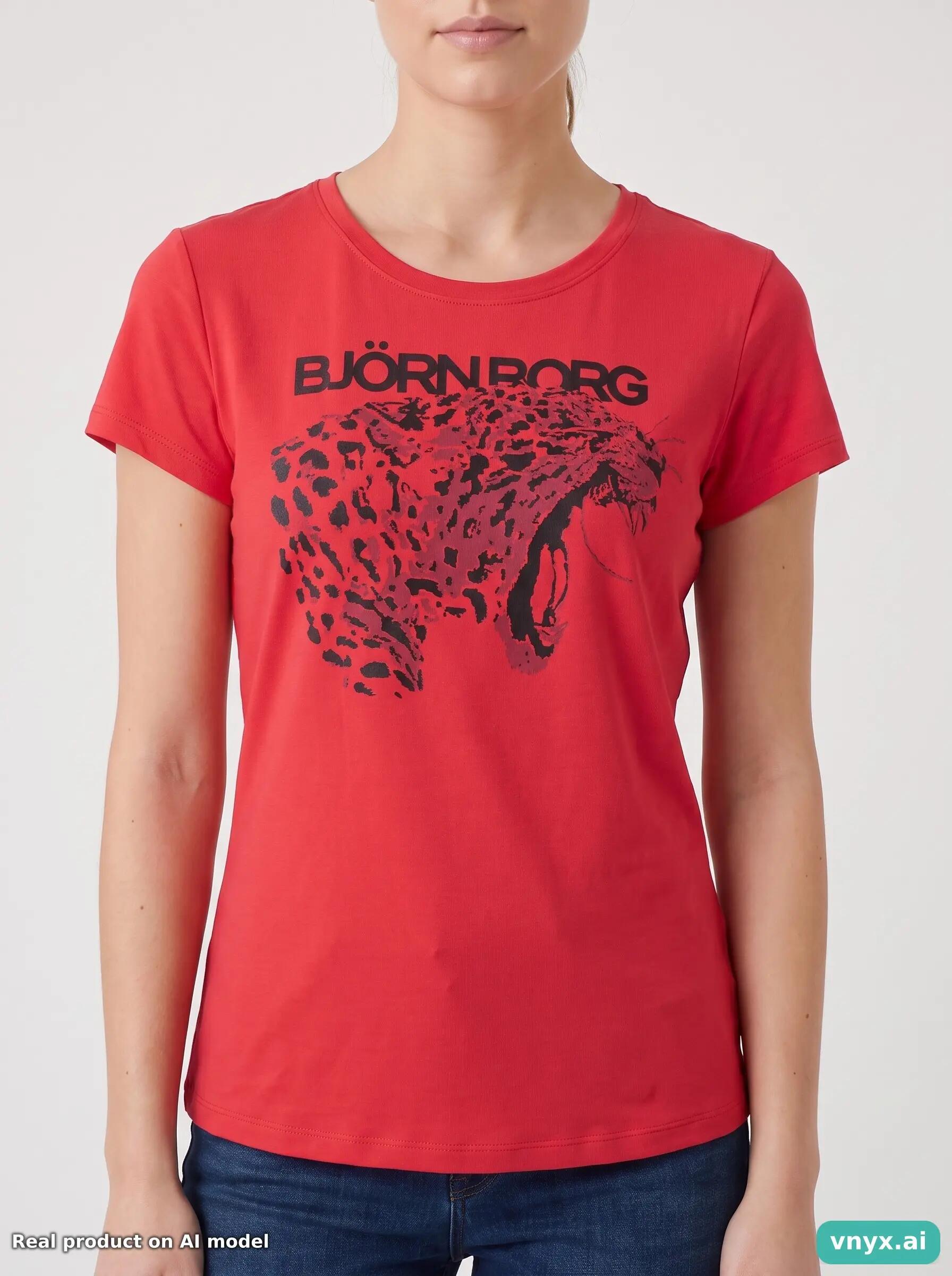Second Life - Vintage Björn Borg Vibrant Pink T-Shirt Women M 5/5