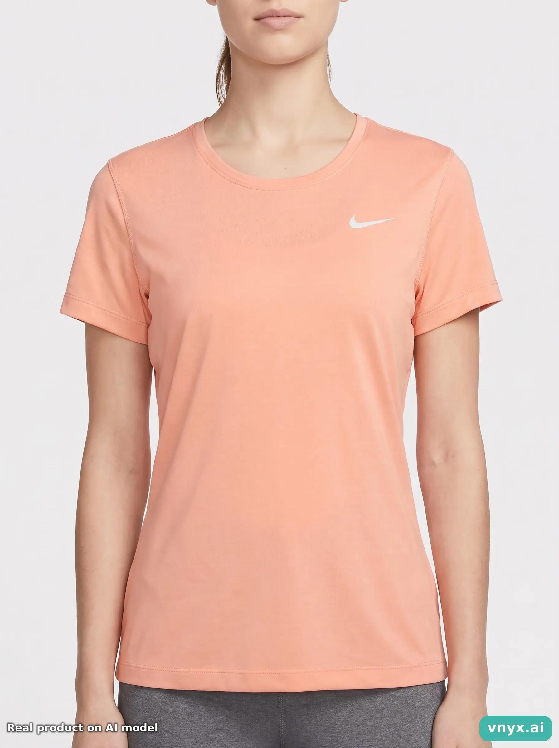 Second Life - Vintage Nike Peach Sports T-shirt Women M 5/5