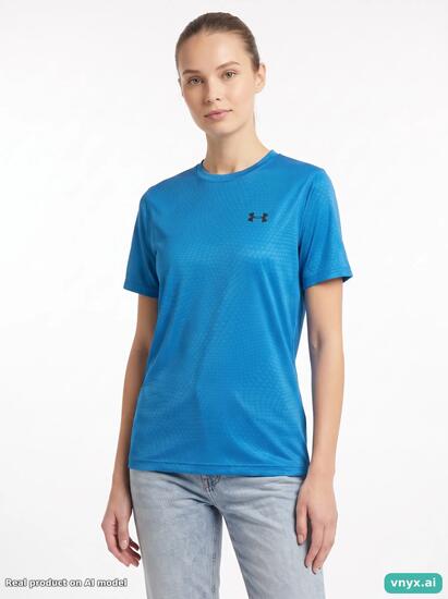 Second Life - Athletic Under Armour T-Shirt in Blue size S Sports T-shirt