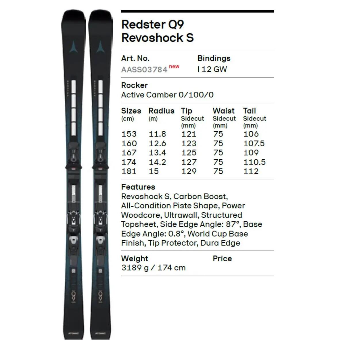 Narty Atomic Redster Q9 REVOshock S + wiązania I 12 GW 2027 2/6