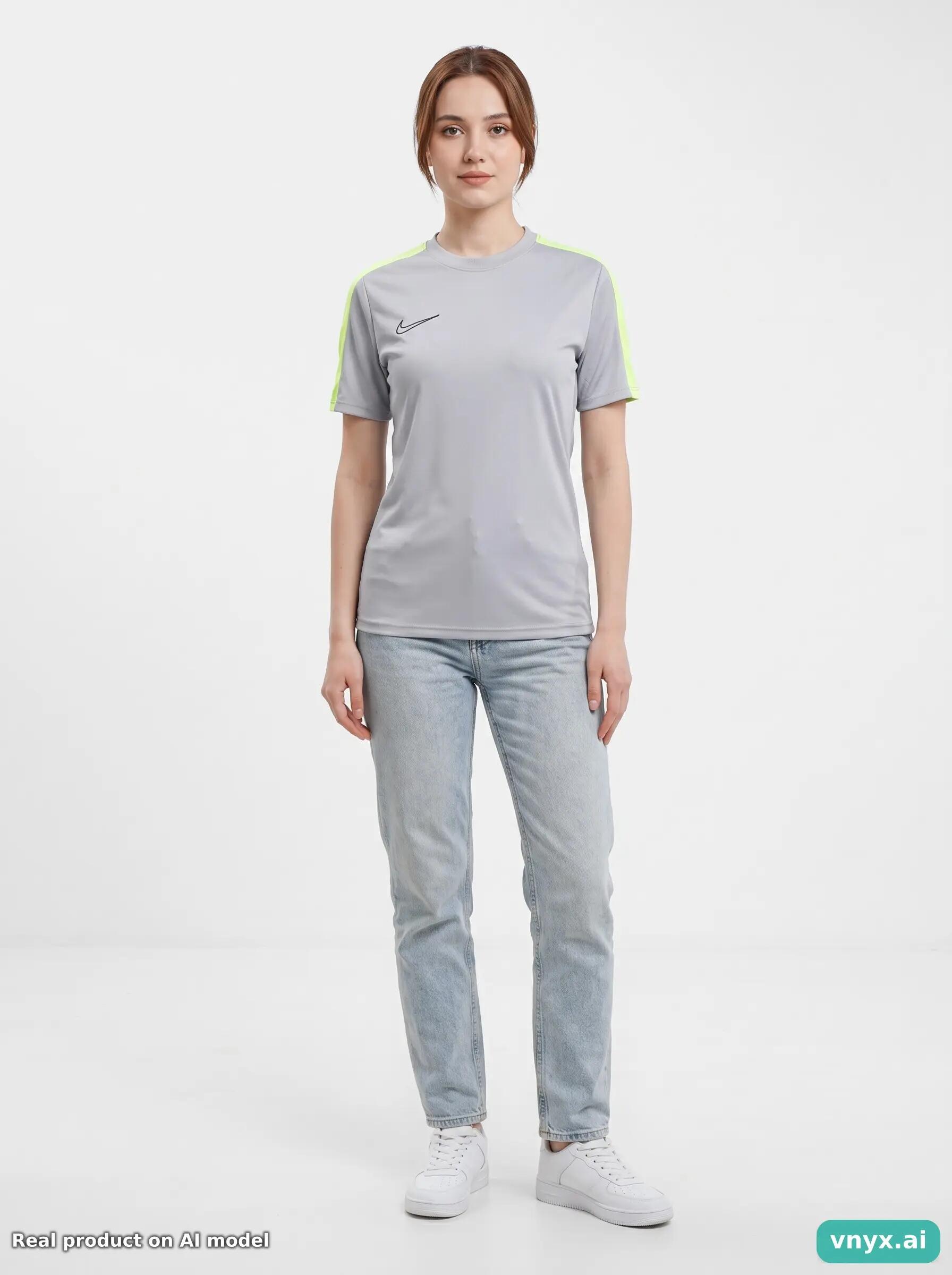 Second Life - Slim Nike Sports T-Shirt in Grey size M 3/5