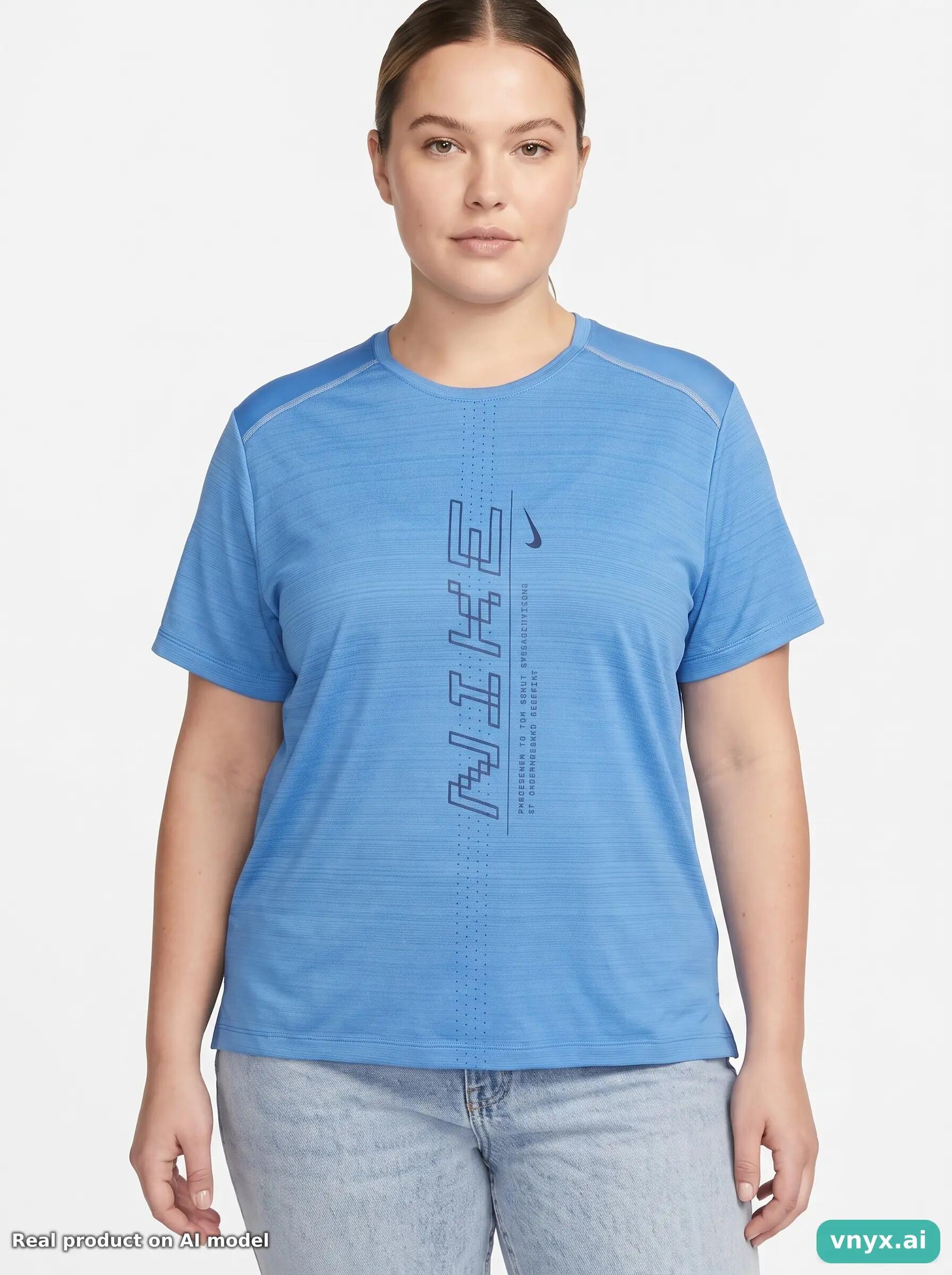Second Life - Athletic Nike T-Shirt in Blue size L Sports T-shirt 5/5