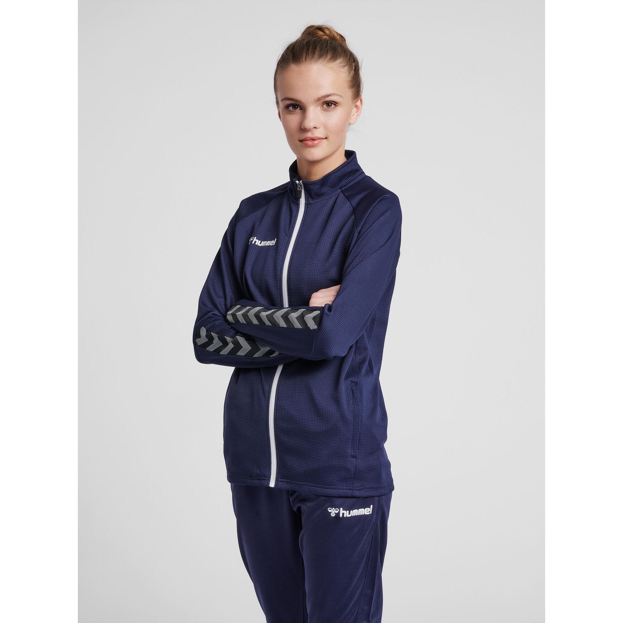 Hummel - Fermeture Éclair Zip Combinaison Hmlauthentic Femme Hummel - Veste - Bleu - S - Decathlon