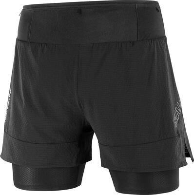 Hardloopshort - hardlopen - heren - sense - 2-in-1 - zwart