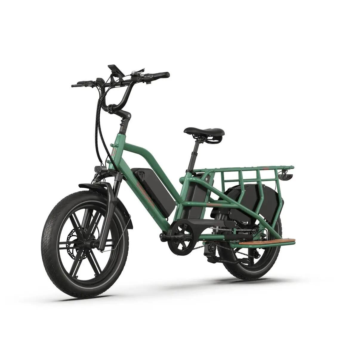Elektrický nákladný bicykel JOBOBIKE Transer,systém s dvojitou batériou 2/6