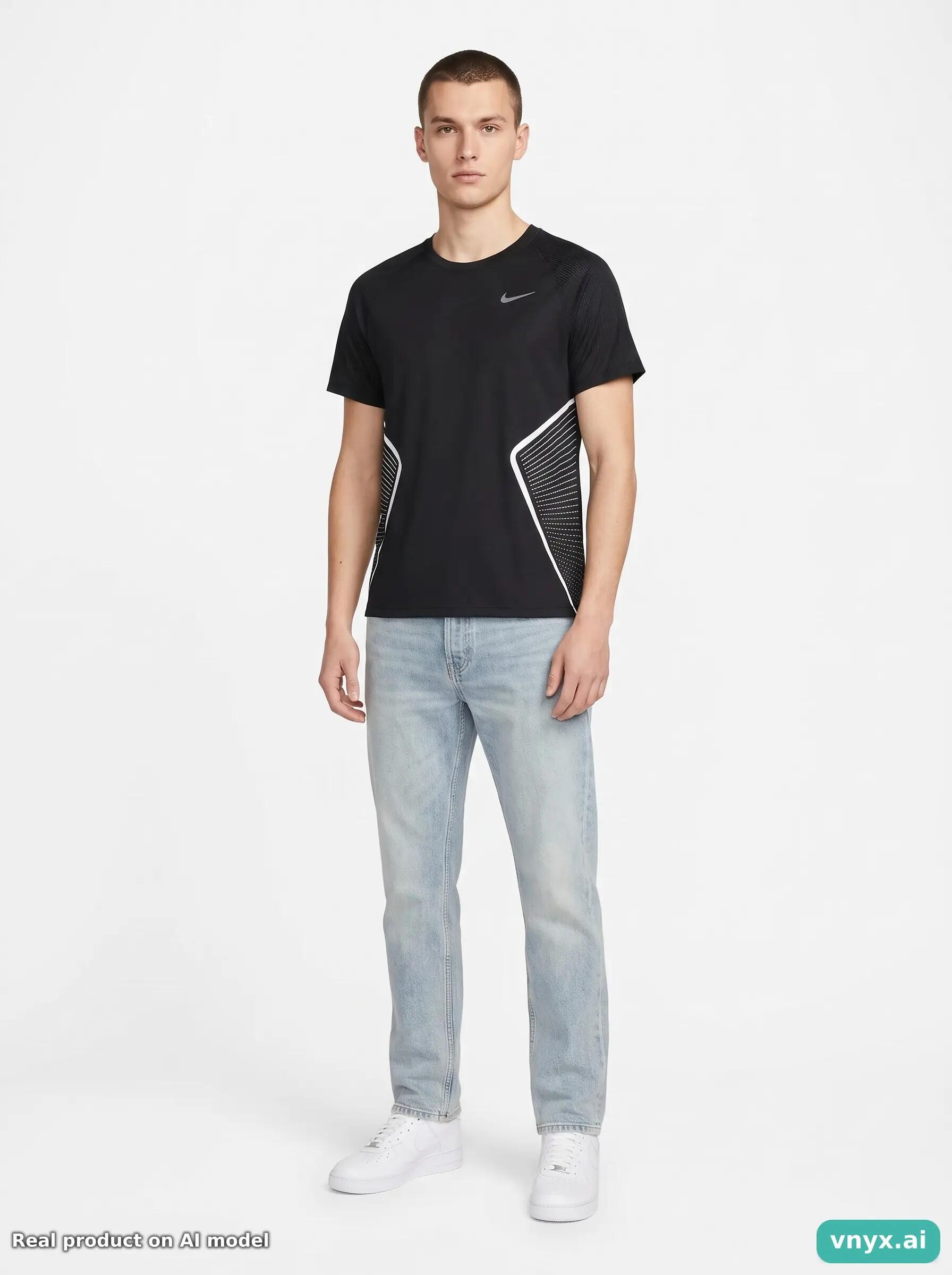 Second Life - Vintage Nike Black T-Shirt Men S 3/5
