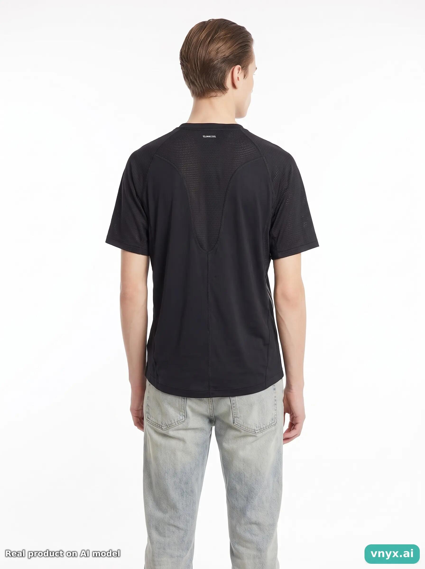 Second Life - Vintage Adidas Black Sports T-shirt Men S 2/5