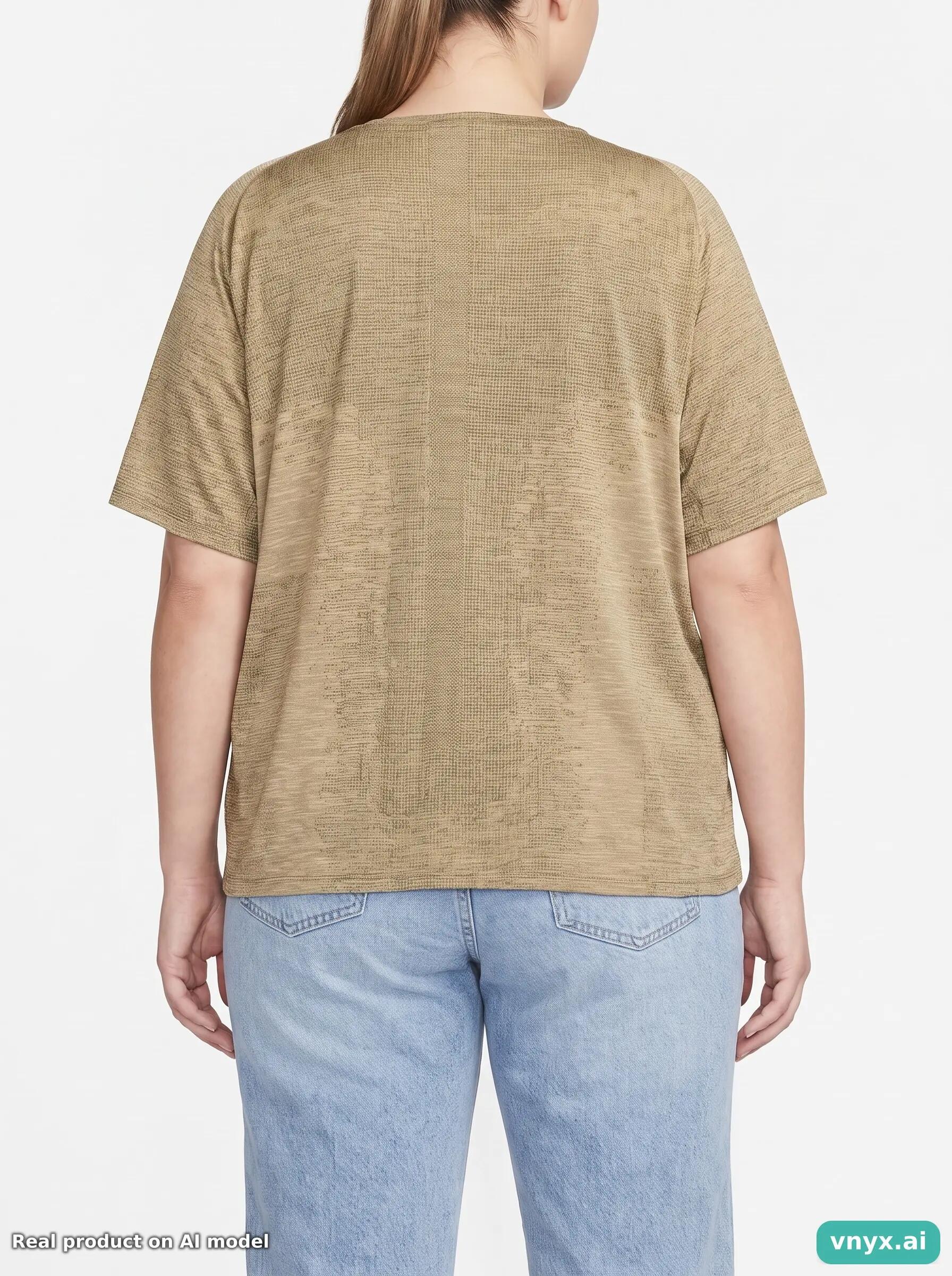 Second Life - Regular Nike Sports T-shirt in Olive Green size L 2/5