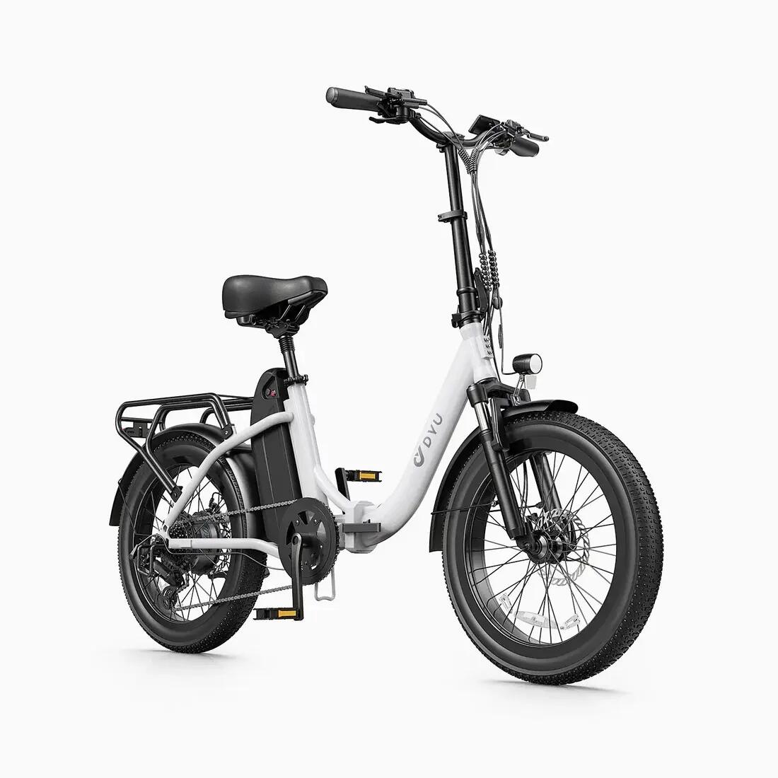 Skládací elektrické kolo DYU C9, motor 250 W, odnímatelná baterie 48 V 15,6 Ah 4/5