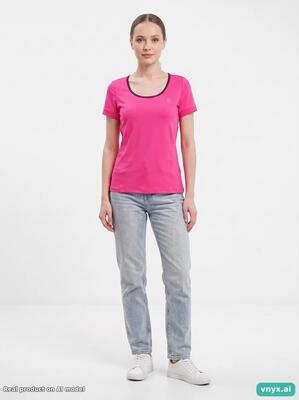 Second life - vintage björn borg fuchsia sports t-shirt women m
