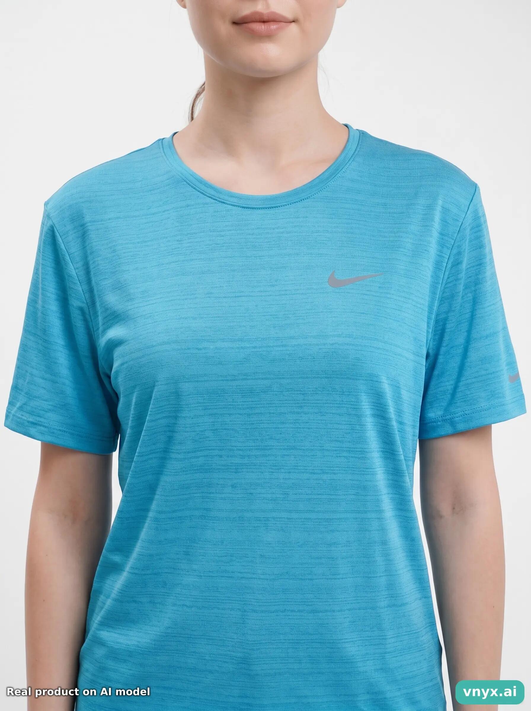 Second Life - Nike Running T-Shirt in Turquoise size M Sports T-shirt 5/5