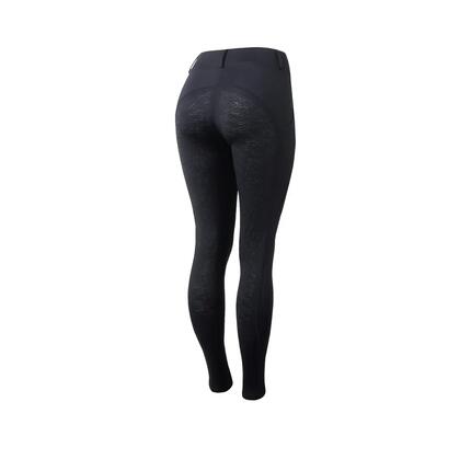 Leggings de équitation Horze Dea avec grip silicone bleu