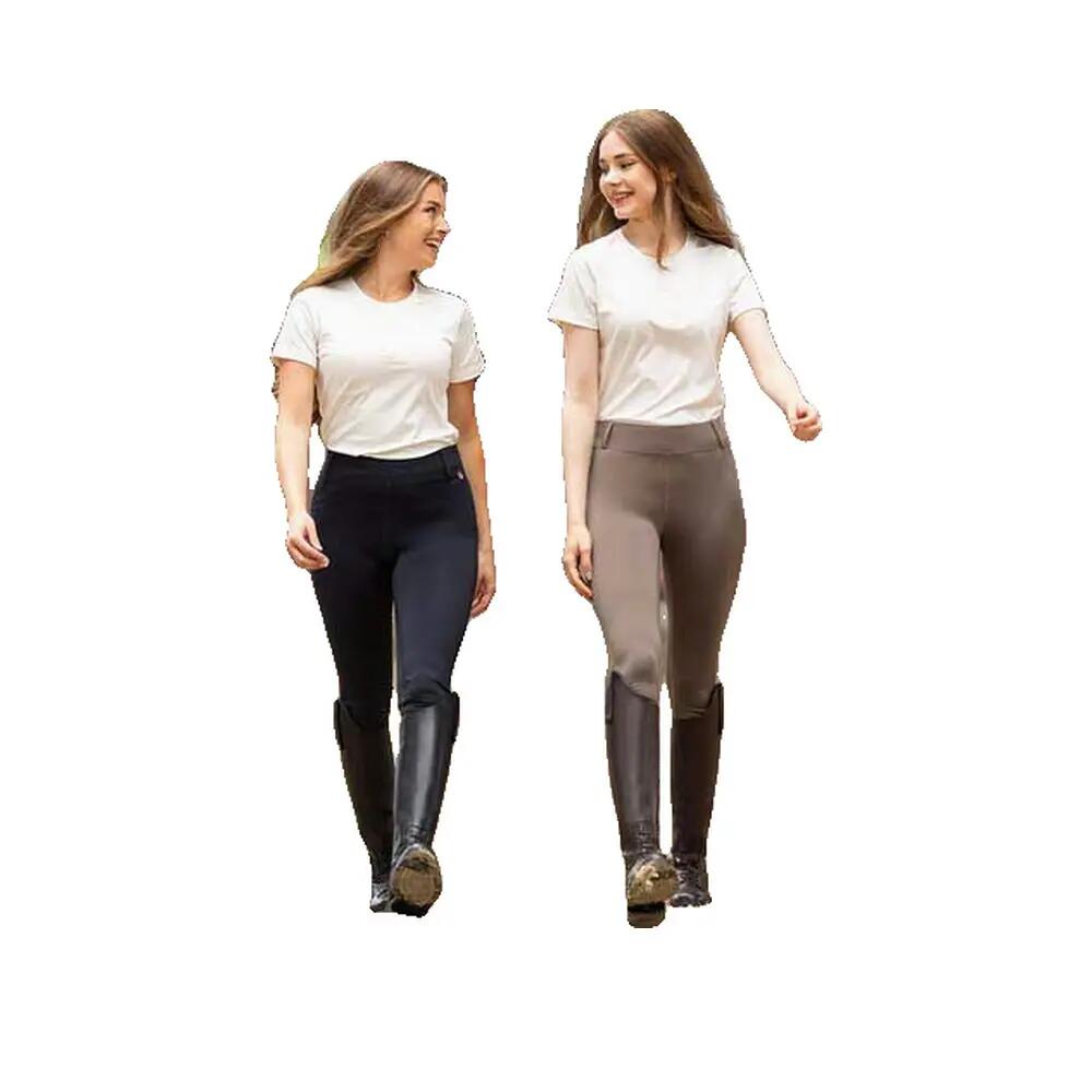 Leggings de equitação Horze Dea com grip silicone Azul 9/10