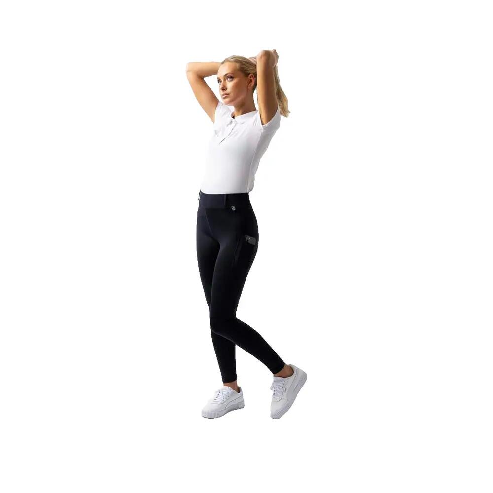 Leggings de equitação Horze Dea com grip silicone Azul 8/10