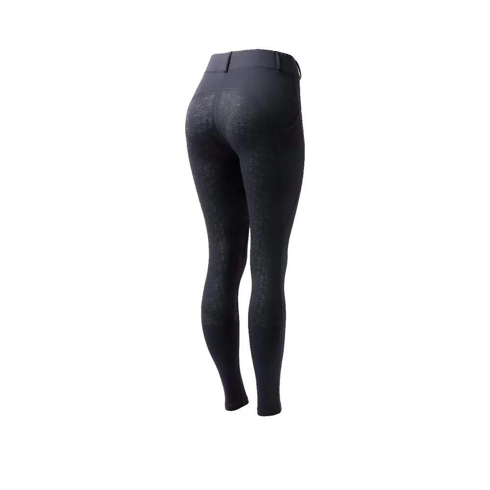 Leggings de equitação Horze Dea com grip silicone Azul 3/10