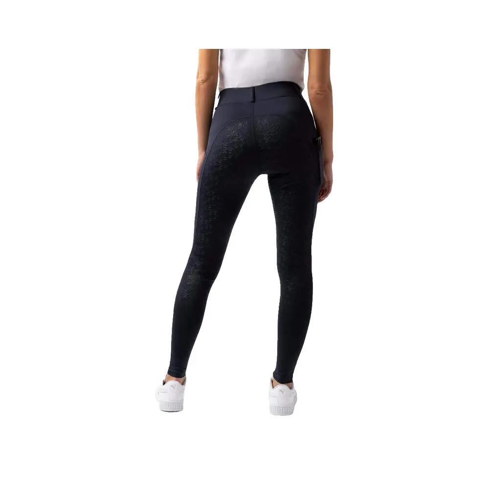 Leggings de equitação Horze Dea com grip silicone Azul 2/10