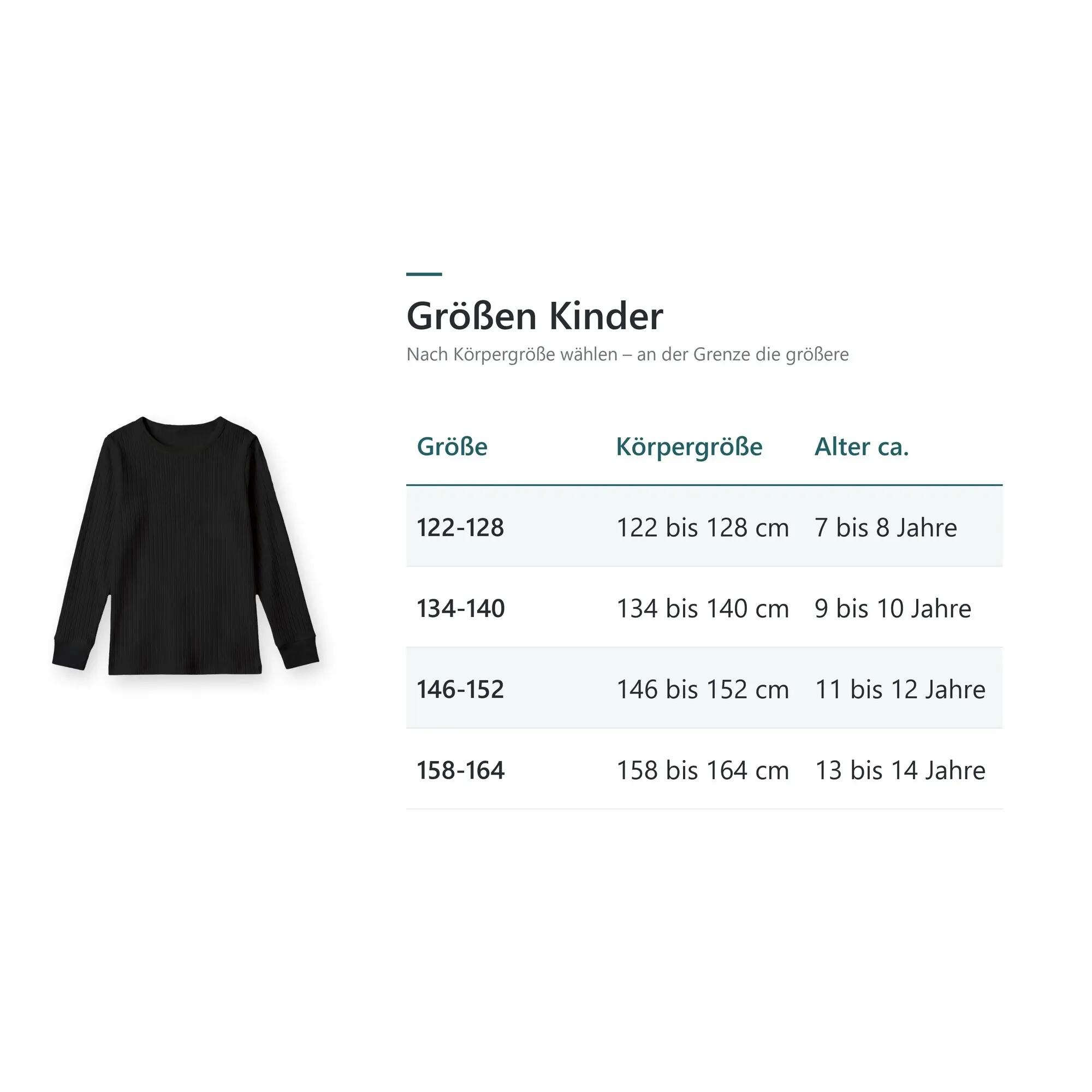 Kinder Ski Unterziehshirt langarm Feinripp für Skikurs und Schulweg 2er Pack 5/5