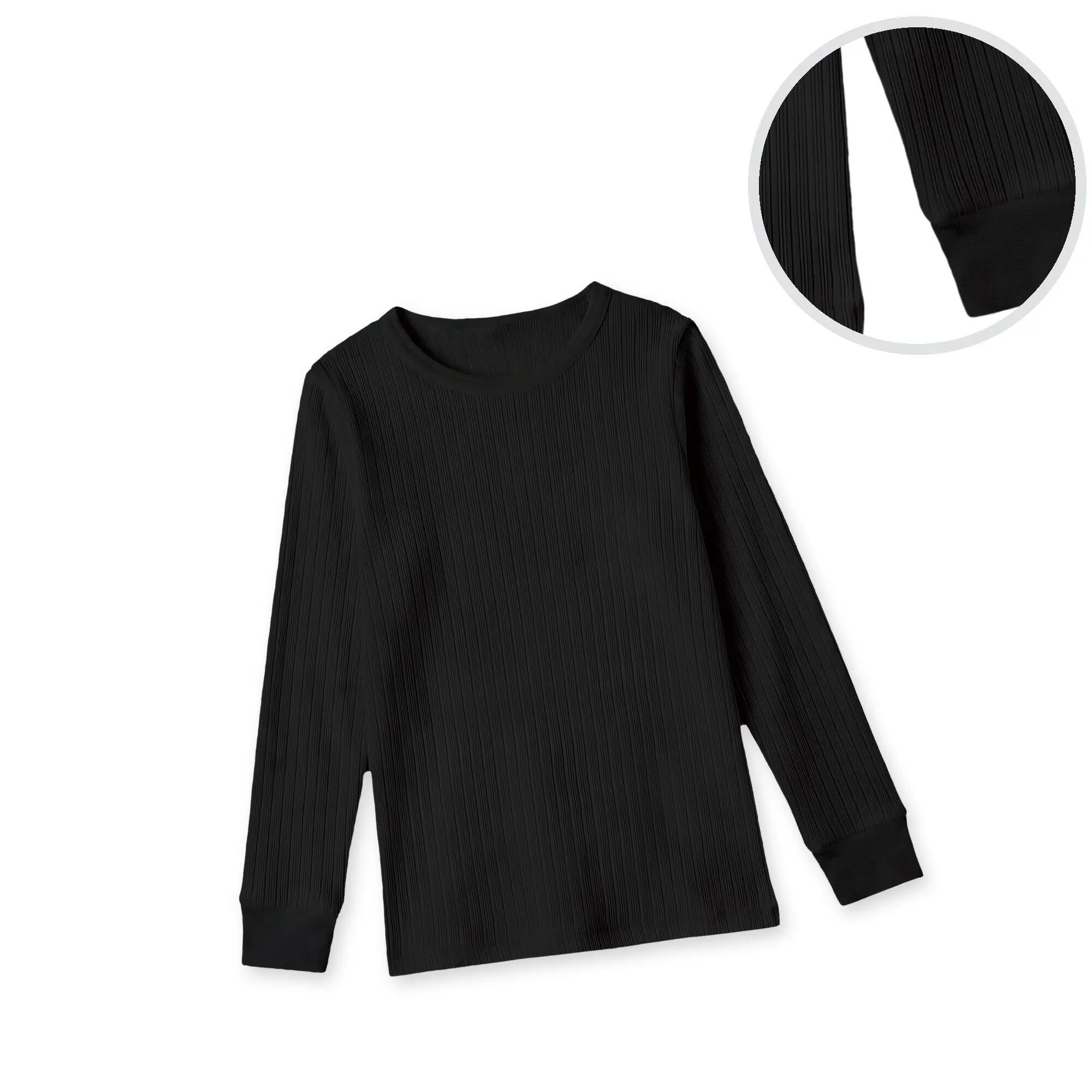 Kinder Ski Unterziehshirt langarm Feinripp für Skikurs und Schulweg 2er Pack 4/5