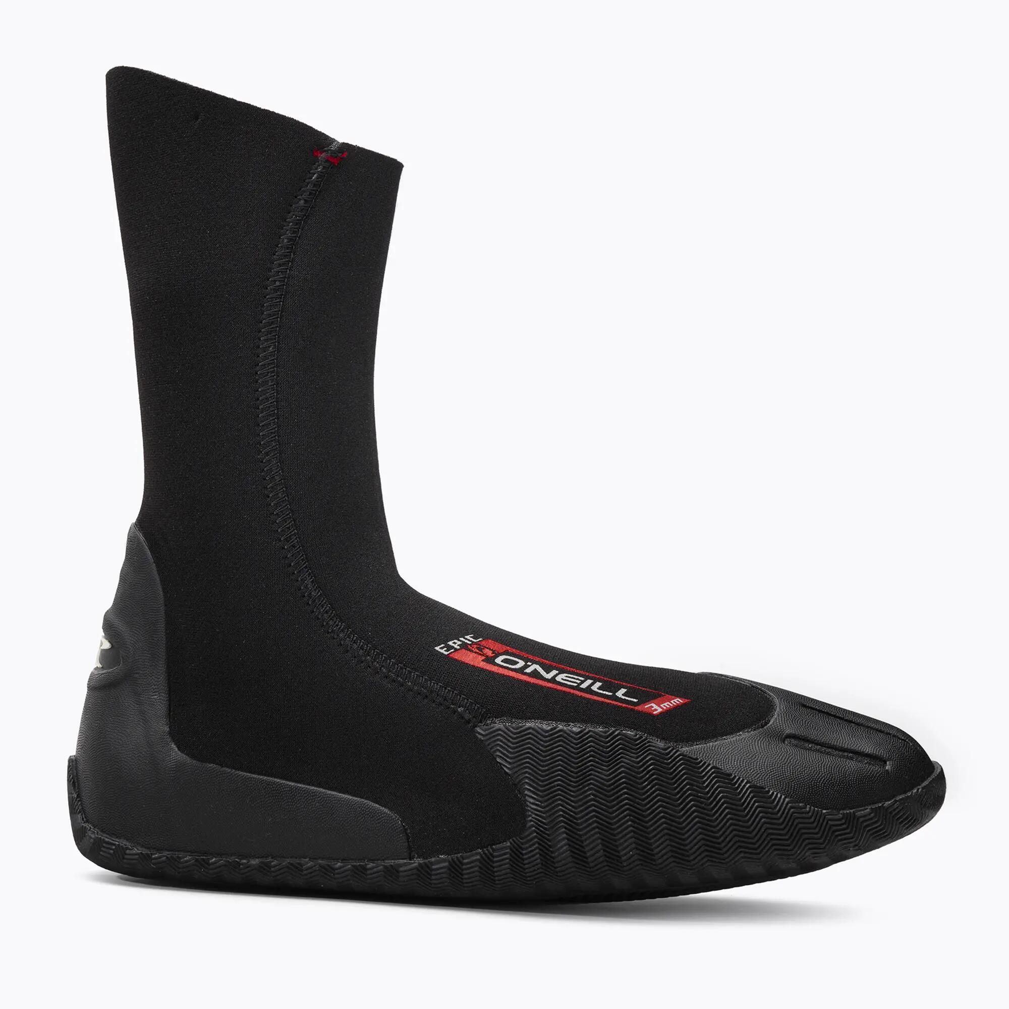 Chaussures néoprène 3mm à bout rond Noir - Adulte 2/6